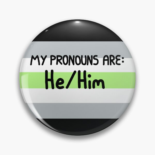 Item preview, Agender he him designed and sold by AmIAnAngelYet.