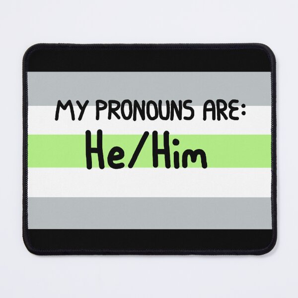 Item preview, Agender he him designed and sold by AmIAnAngelYet.