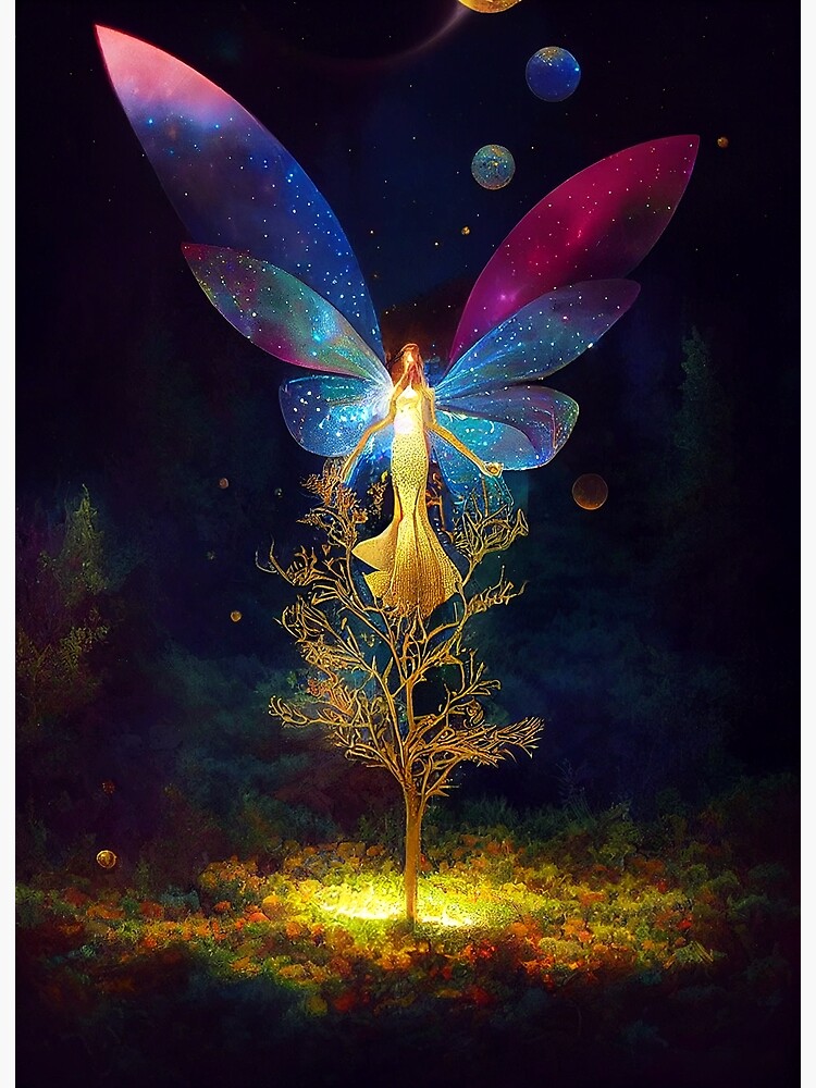Poster Papillon de vol Petite Fée 