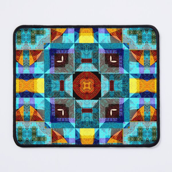 Item preview,  POWERFUL LUMINOUS RADIAL COSMIC LABYRINTH PATCHWORK -  SPIRITUAL AWAKENING CUBIC GEOMETRIC ART PATTERN IN DEEP* designed and sold by Ralek.