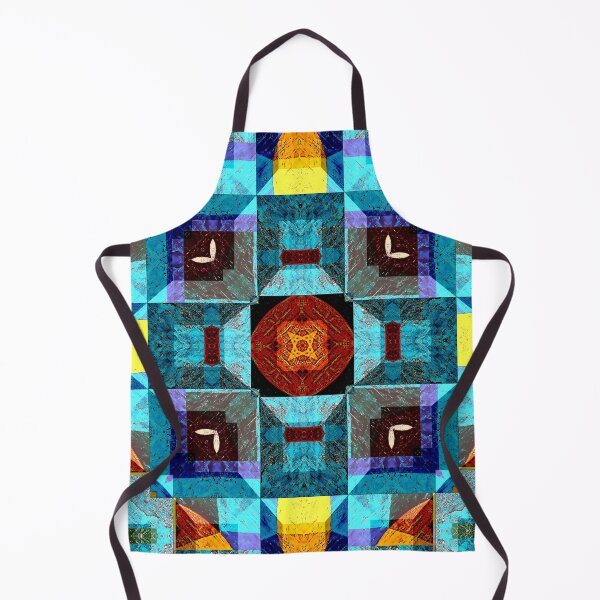 Item preview,  POWERFUL LUMINOUS RADIAL COSMIC LABYRINTH PATCHWORK -  SPIRITUAL AWAKENING CUBIC GEOMETRIC ART PATTERN IN DEEP* designed and sold by Ralek.