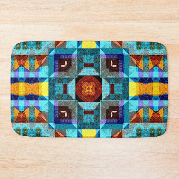 Item preview,  POWERFUL LUMINOUS RADIAL COSMIC LABYRINTH PATCHWORK -  SPIRITUAL AWAKENING CUBIC GEOMETRIC ART PATTERN IN DEEP* designed and sold by Ralek.