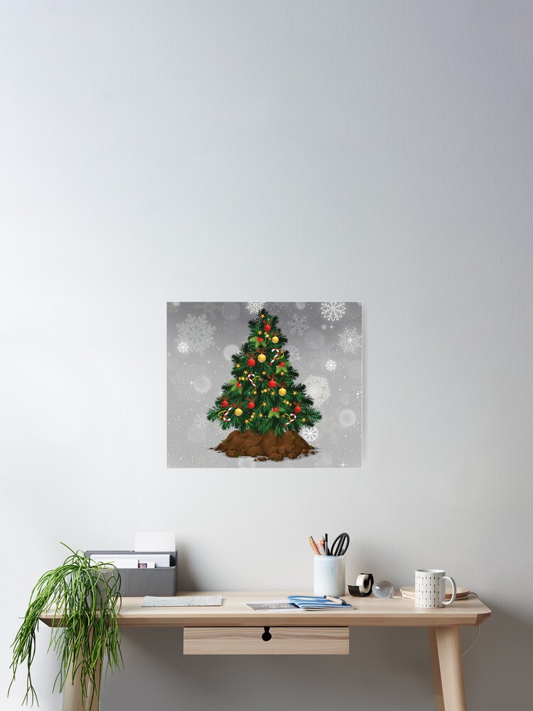 Thumbnail 2 of 3, Poster, Christmas soil tree designed and sold by ProtonProject.
