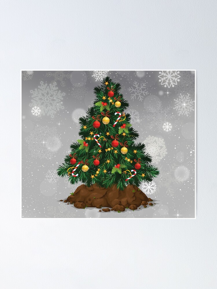 Thumbnail 1 of 3, Poster, Christmas soil tree designed and sold by ProtonProject.