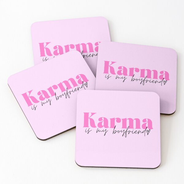 Item preview, Karma is my Boyfriend (Pink) designed and sold by SwiftieStickers.
