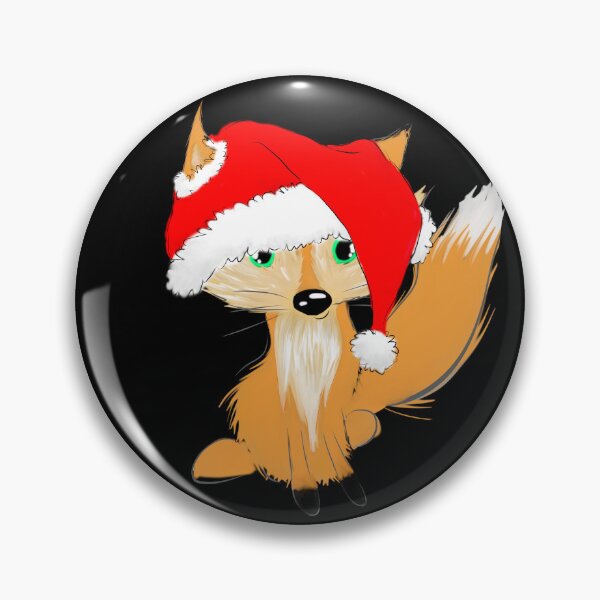 Item preview, Cute Christmas fox with santa hat designed and sold by AH74-17.