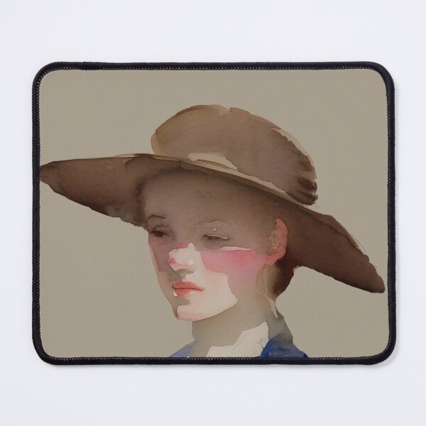 Item preview, Watercolor Vintage portrait of a girl, original art, vintage female portrait,  Portrait painting woman, Vintage fine art painting designed and sold by Artsareus.