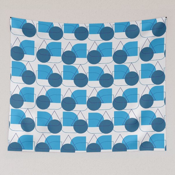 Item preview, Formas Geométricas na cor azul designed and sold by GirlaineSQ.