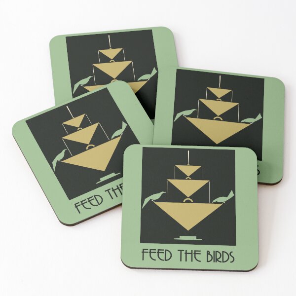 Item preview, Feed the birds green and amber designed and sold by aapshop.