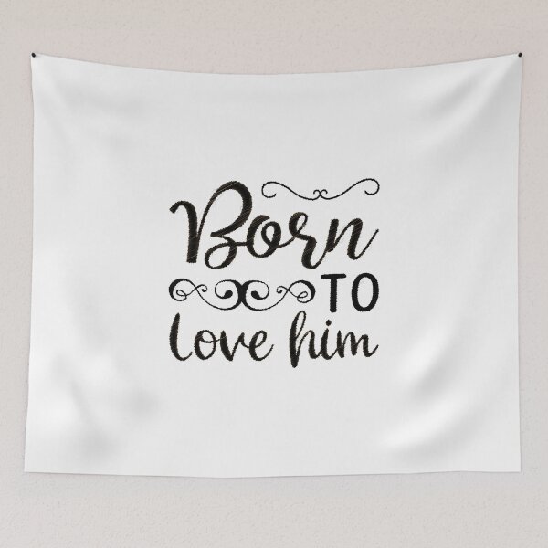 Item preview, born to love him designed and sold by RedArtsDesign.