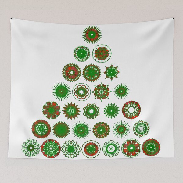 Item preview, Festive large tree set unique design W7.2 designed and sold by fishpressink.
