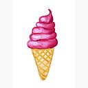 Watercolor Ice Cream Cone Soft Serve Ice Cream Spiral Notebook By Colorsnack Redbubble