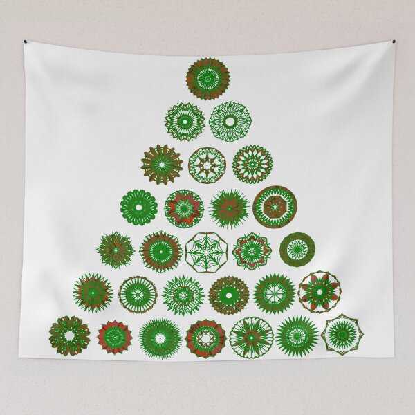 Item preview, Festive large tree set unique design W7.3 designed and sold by fishpressink.