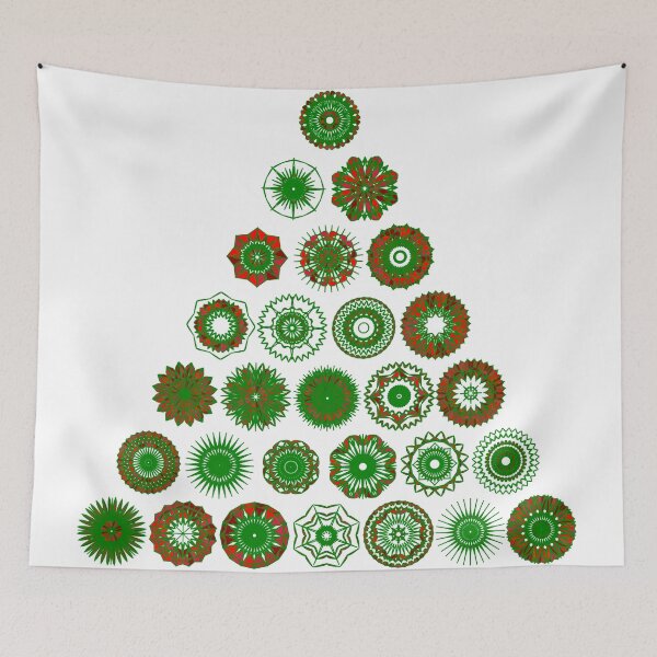 Item preview, Festive large tree set unique design W7.5 designed and sold by fishpressink.