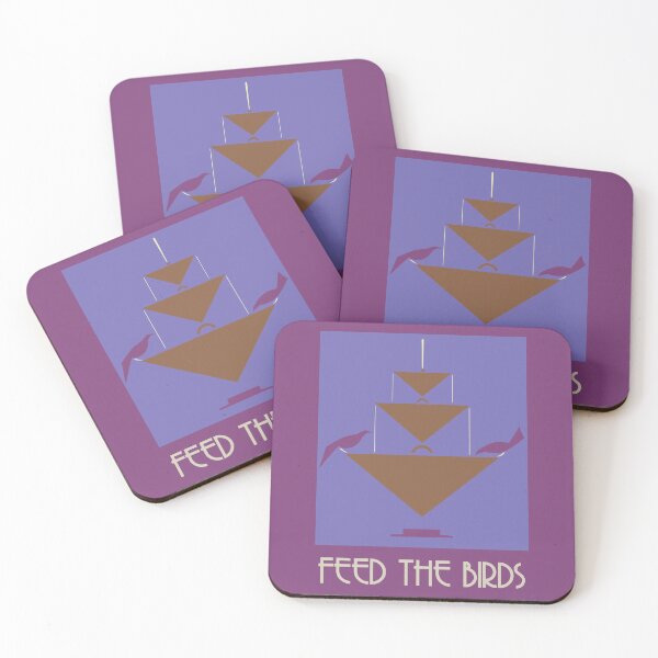 Item preview, Feed the birds blue and orchid designed and sold by aapshop.