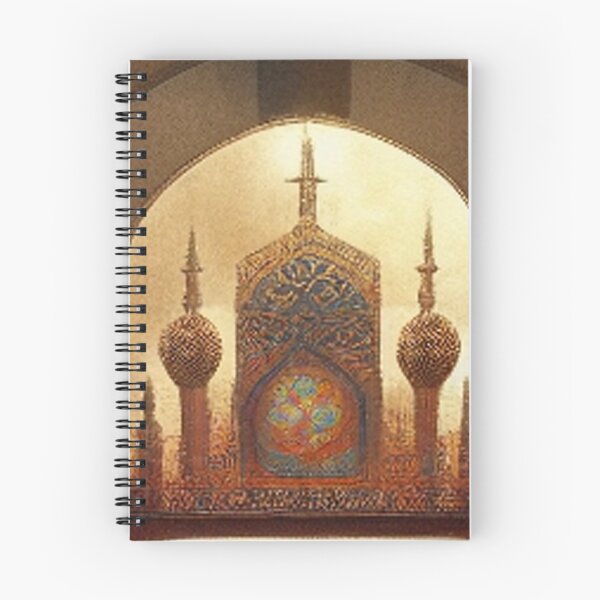Item preview, Painting of Al-Hamra Palace /castle and ancient Arab Islamic architecture designed and sold by MaissaArt.