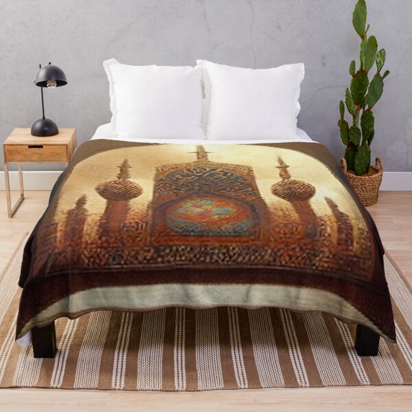 Item preview, Painting of Al-Hamra Palace /castle and ancient Arab Islamic architecture designed and sold by MaissaArt.