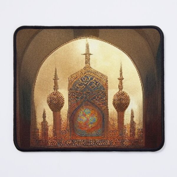Item preview, Painting of Al-Hamra Palace /castle and ancient Arab Islamic architecture designed and sold by MaissaArt.