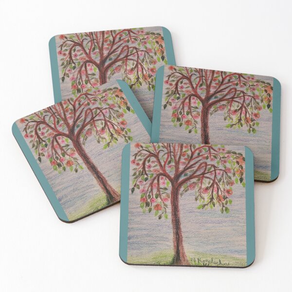Item preview, pink flowered tree designed and sold by Nicholes  Dream Visions.
