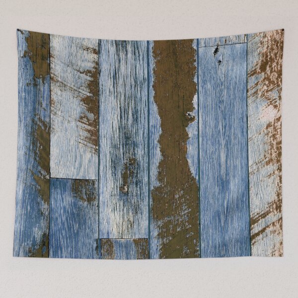 Item preview, Blue And Chocolate Brown Vintage Reclaimed Wooden Boards designed and sold by DEC02.