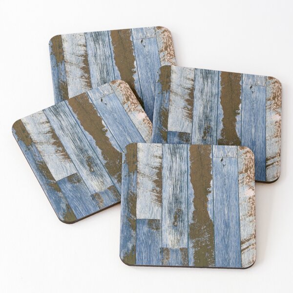 Item preview, Blue And Chocolate Brown Vintage Reclaimed Wooden Boards designed and sold by DEC02.