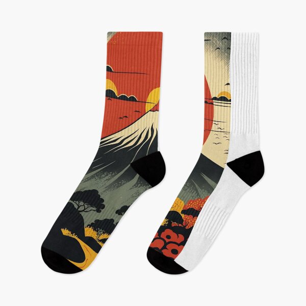 Item preview, Japanese Volcano Sunset designed and sold by JigglePeek.