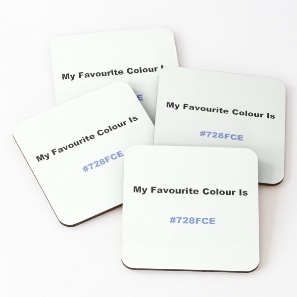 Item preview, My Favourite Colour Is #728FCE designed and sold by kiippers.