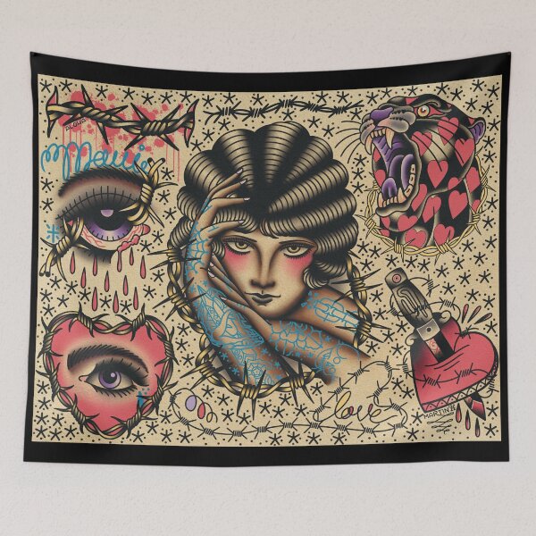 Item preview, Barbwire watercolor sheet  designed and sold by Aloha-Life-808.