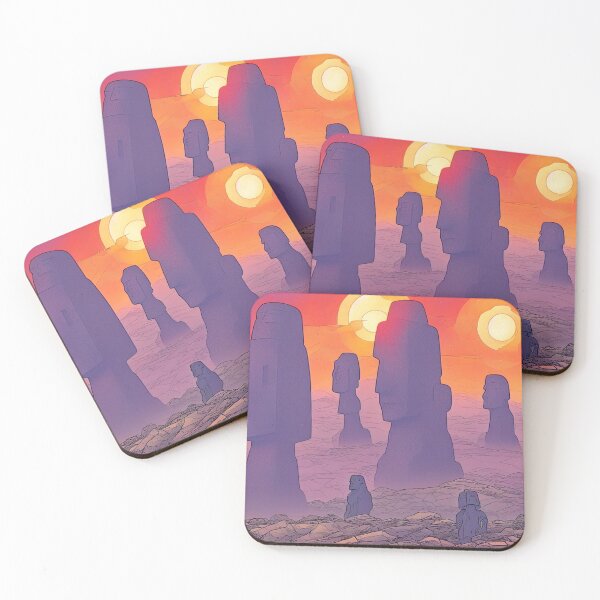 Item preview, Moai and Double Sunset at Valparadiso designed and sold by Parco-Mizzo.