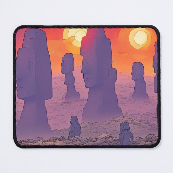 Item preview, Moai and Double Sunset at Valparadiso designed and sold by Parco-Mizzo.