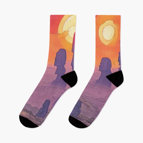 Item preview, Moai and Double Sunset at Valparadiso designed and sold by Parco-Mizzo.