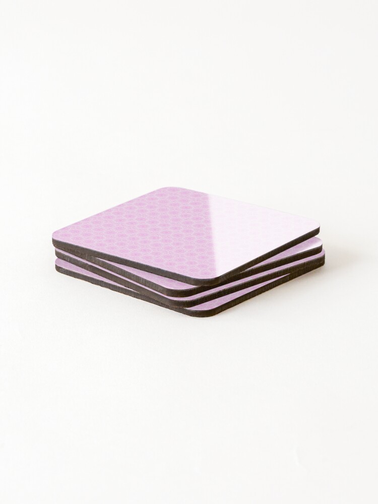 Thumbnail 4 of 5, Coasters (Set of 4), Pink paradise pattern designed and sold by Omar-Rashed.