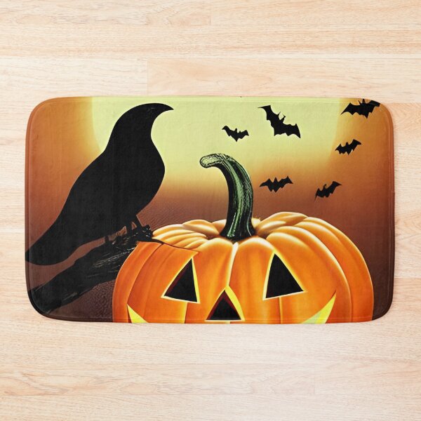 Item preview, Halloween pumpkin and crow designed and sold by The Love Quill.