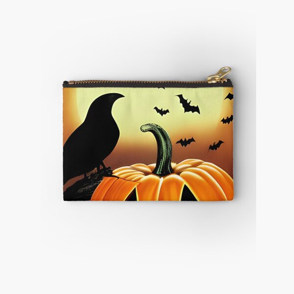 Item preview, Halloween pumpkin and crow designed and sold by The Love Quill.