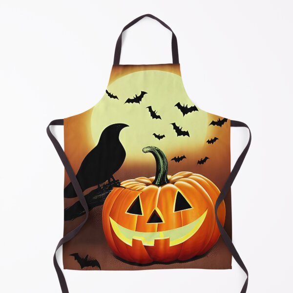 Item preview, Halloween pumpkin and crow designed and sold by The Love Quill.