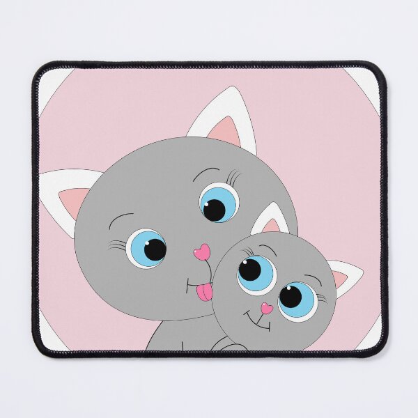 Item preview, mother cat lovingly licks kitten designed and sold by Ingahaliullina.