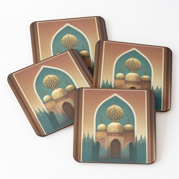 Item preview, Painting of Al-Hamra Palace /castle and ancient Arab Islamic architecture designed and sold by MaissaArt.