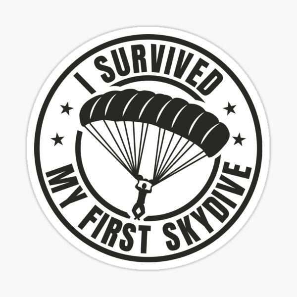 Item preview, Parachutisme ou Sky Diver - J'ai survécu designed and sold by mbdesign23.