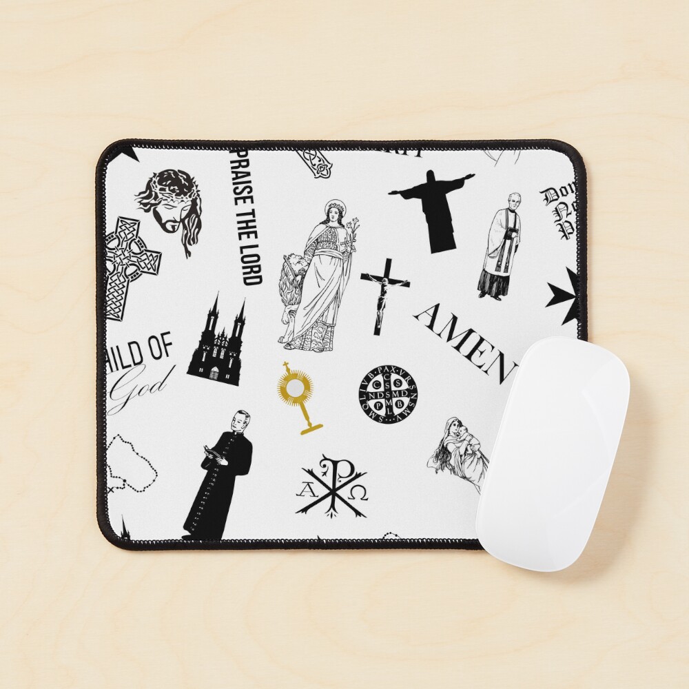 Item preview, Mouse Pad designed and sold by TheCatholicLady.