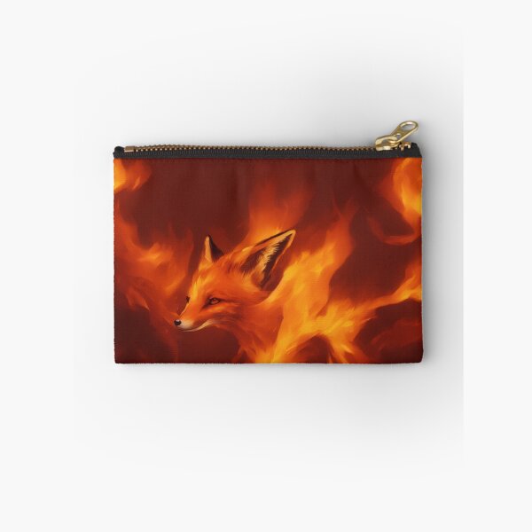 Item preview, Fox Standing Strong in Flames Digital Art designed and sold by DesignerKin.