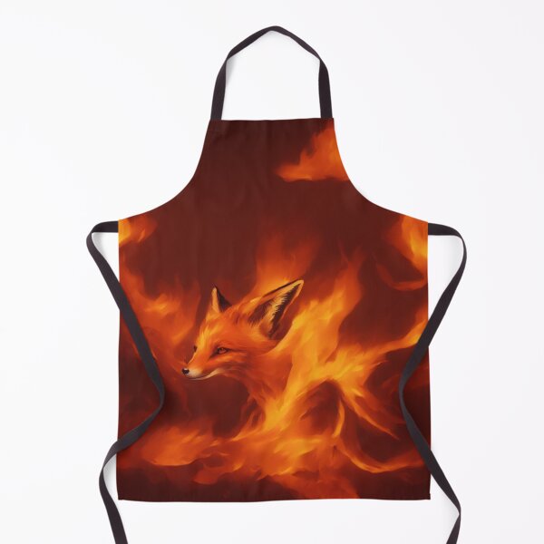 Item preview, Fox Standing Strong in Flames Digital Art designed and sold by DesignerKin.