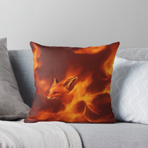 Item preview, Fox Standing Strong in Flames Digital Art designed and sold by DesignerKin.