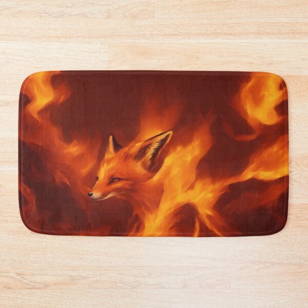 Item preview, Fox Standing Strong in Flames Digital Art designed and sold by DesignerKin.