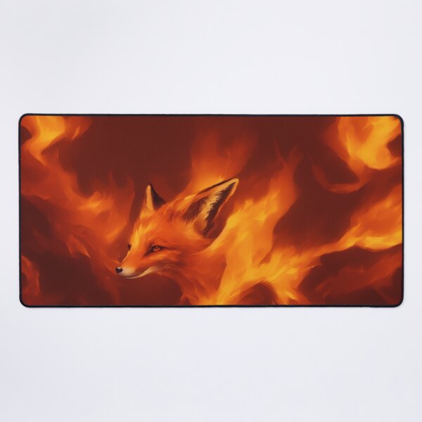 Item preview, Fox Standing Strong in Flames Digital Art designed and sold by DesignerKin.