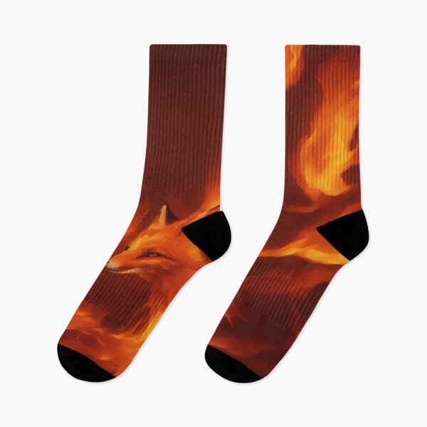 Item preview, Fox Standing Strong in Flames Digital Art designed and sold by DesignerKin.