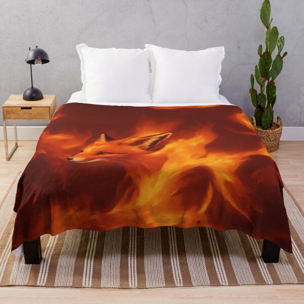 Item preview, Fox Standing Strong in Flames Digital Art designed and sold by DesignerKin.
