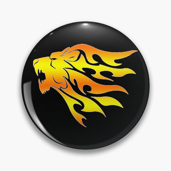 Item preview, lion face - scary lion face - golden lion designed and sold by mu-art.