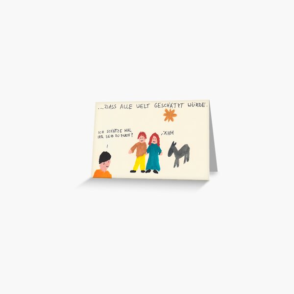 The estimation Greeting Card
