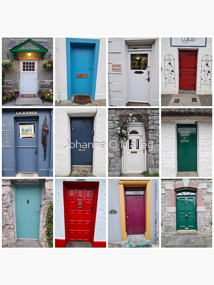 "Doors of Cong, Mayo" Sticker for Sale by Johannah101 Redbubble