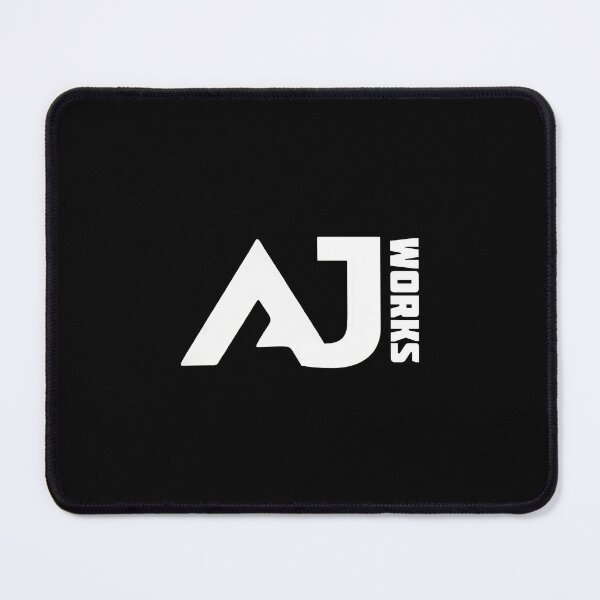 Item preview, AJ Works Logo - White Black - @aj_works1 designed and sold by AJ Works ..